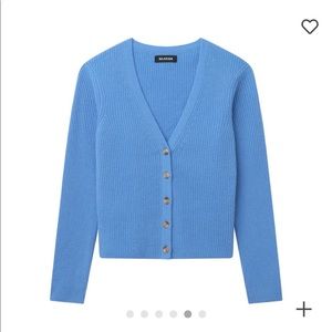 Naadam Blue Cashmere Sweater